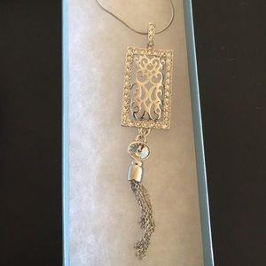 Touchstone by Swarovski Filigree Tassel Pendant
